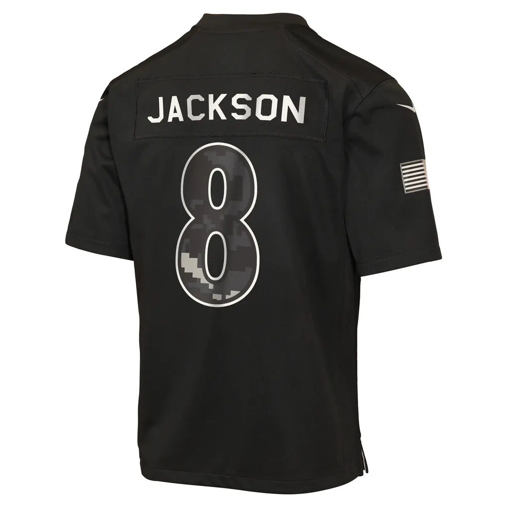 Lamar Jackson Baltimore Ravens Nike Youth 2026 Salute to Service Game Jersey