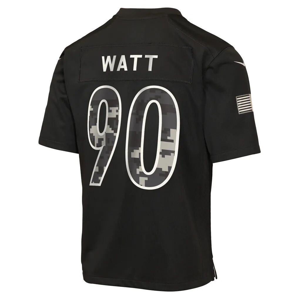 T.J. Watt Pittsburgh Steelers Nike Youth 2026 Salute to Service Game Jersey