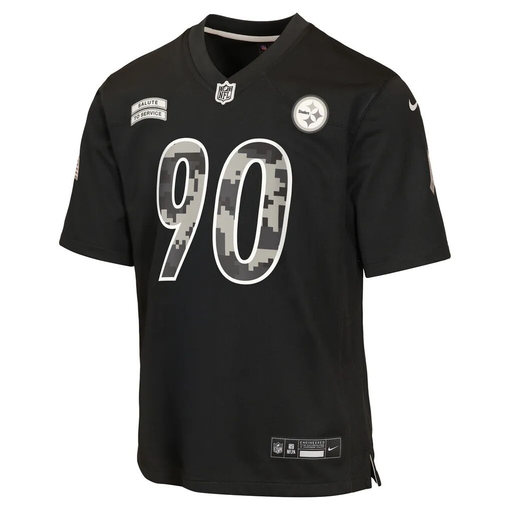 T.J. Watt Pittsburgh Steelers Nike Youth 2026 Salute to Service Game Jersey