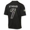 C.J. Stroud Houston Texans Nike Youth 2026 Salute to Service Game Jersey - Black - Detail View