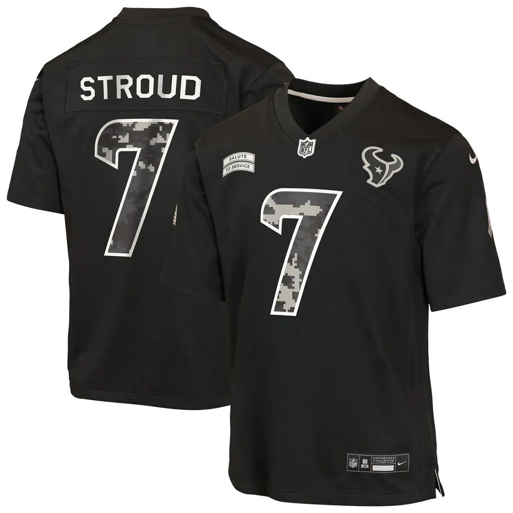 C.J. Stroud Houston Texans Nike Youth 2026 Salute to Service Game Jersey