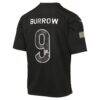 Joe Burrow Cincinnati Bengals Nike Youth 2026 Salute to Service Game Jersey - Black - Detail View