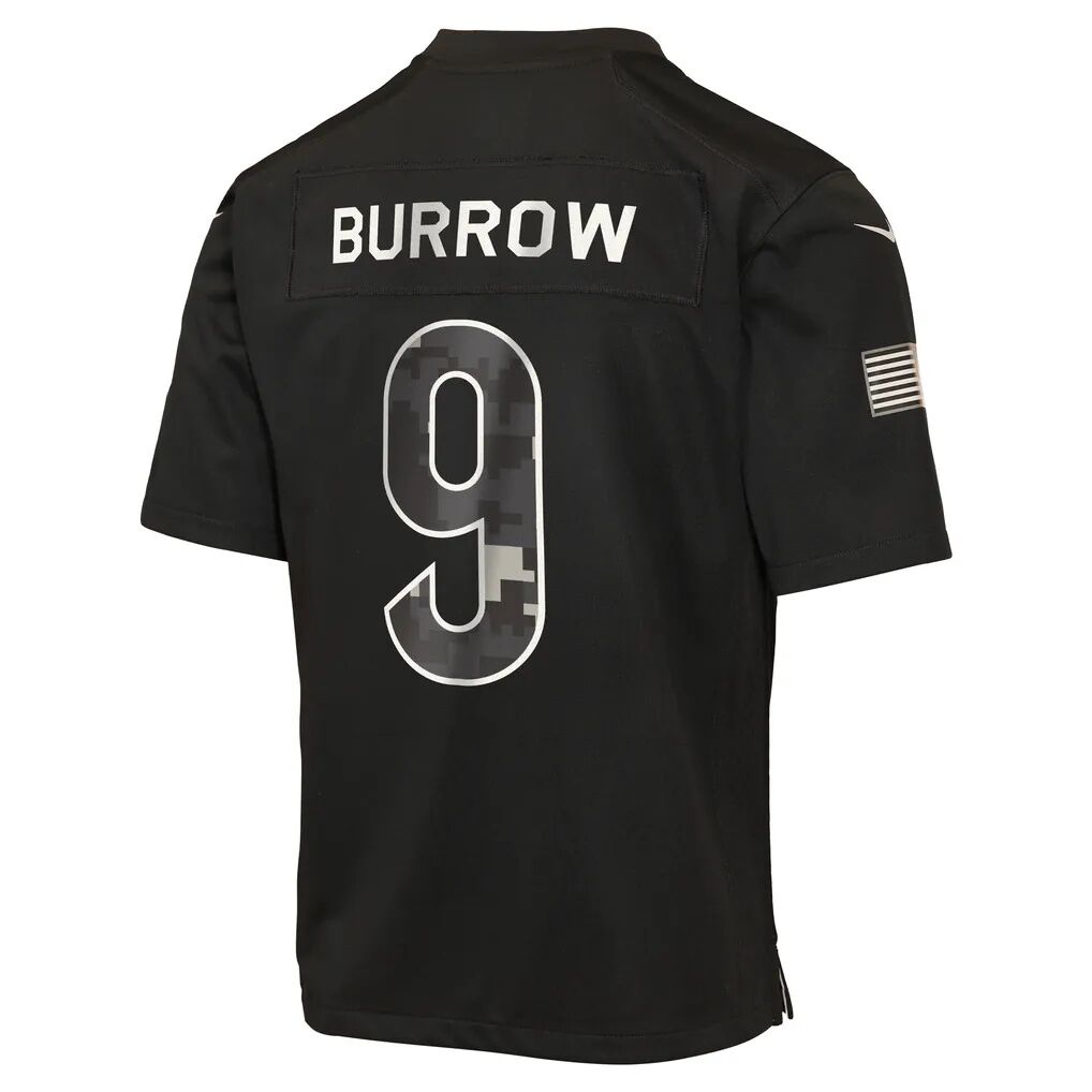 Joe Burrow Cincinnati Bengals Nike Youth 2026 Salute to Service Game Jersey