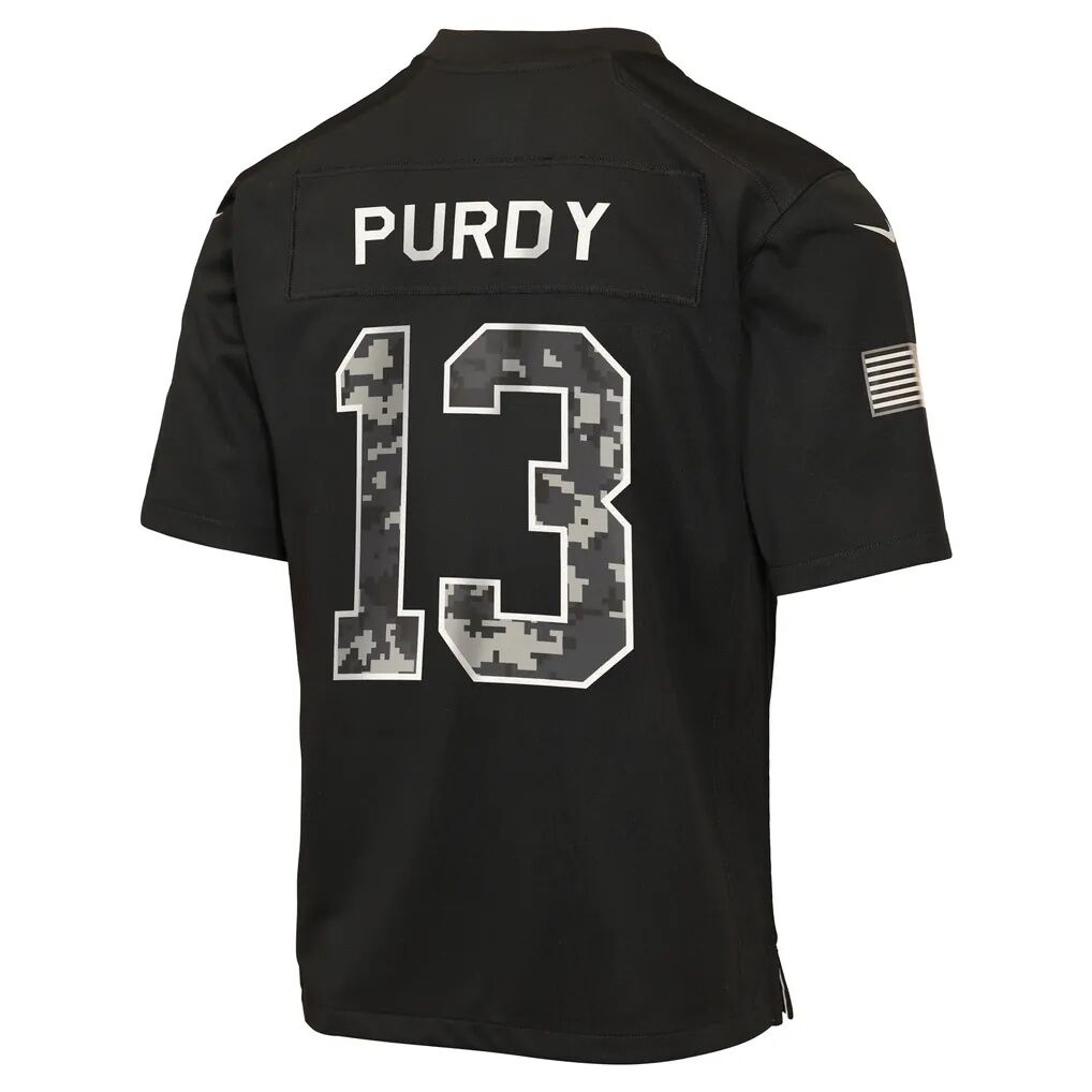 Brock Purdy San Francisco 49ers Nike Youth 2026 Salute to Service Game Jersey