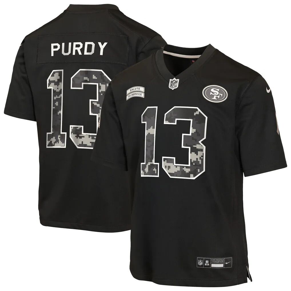 Brock Purdy San Francisco 49ers Nike Youth 2026 Salute to Service Game Jersey