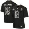 Caleb Williams Chicago Bears Nike Youth 2026 Salute to Service Game Jersey - Black - Front View