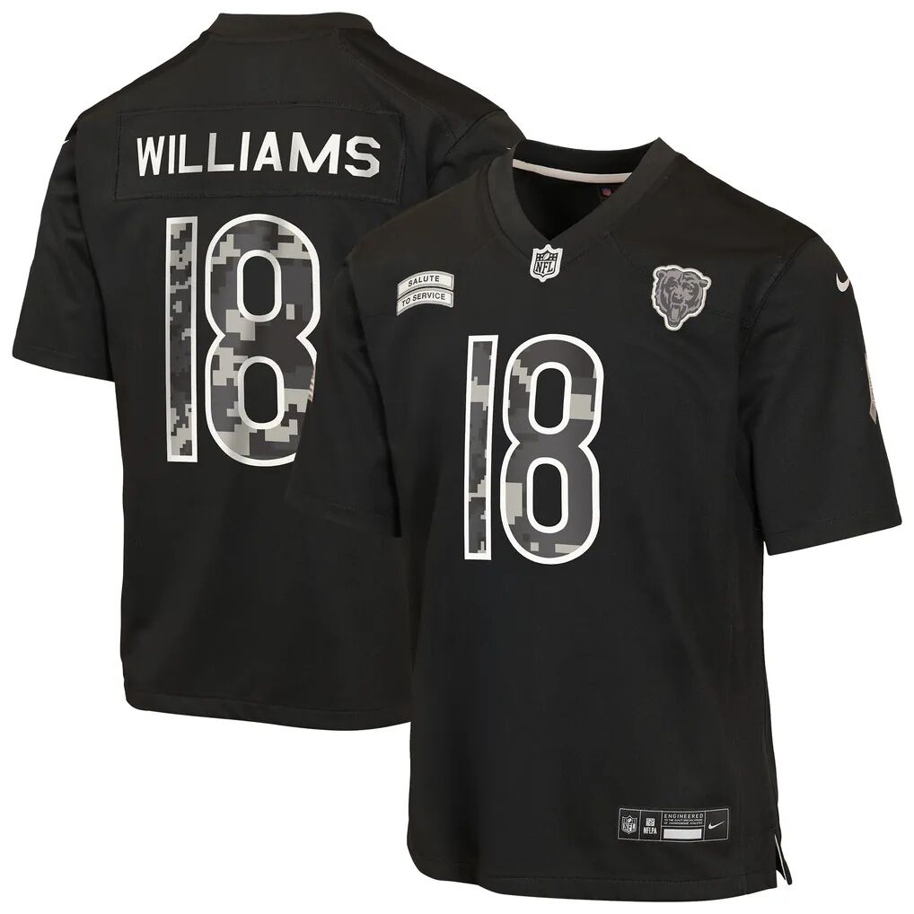 Caleb Williams Chicago Bears Nike Youth 2026 Salute to Service Game Jersey