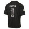 Jalen Hurts Philadelphia Eagles Nike Youth 2026 Salute to Service Game Jersey - Black - Detail View