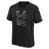 Puka Nacua Los Angeles Rams Nike Youth 2026 Salute to Service Name & Number T-Shirt - Black - Side View