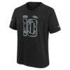 Bo Nix Denver Broncos Nike Youth 2026 Salute to Service Name & Number T-Shirt - Black - Side View
