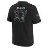 Josh Allen Buffalo Bills Nike Youth 2026 Salute to Service Name & Number T-Shirt - Black - Detail View