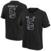 Jayden Daniels Washington Commanders Nike Youth 2026 Salute to Service Name & Number T-Shirt - Black - Front View