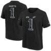 Jalen Hurts Philadelphia Eagles Nike Youth 2026 Salute to Service Name & Number T-Shirt - Black - Front View