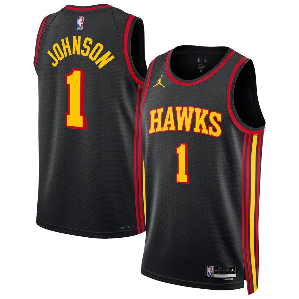 Jalen Johnson Atlanta Hawks Jordan Brand Unisex Swingman Jersey - Statement Edition