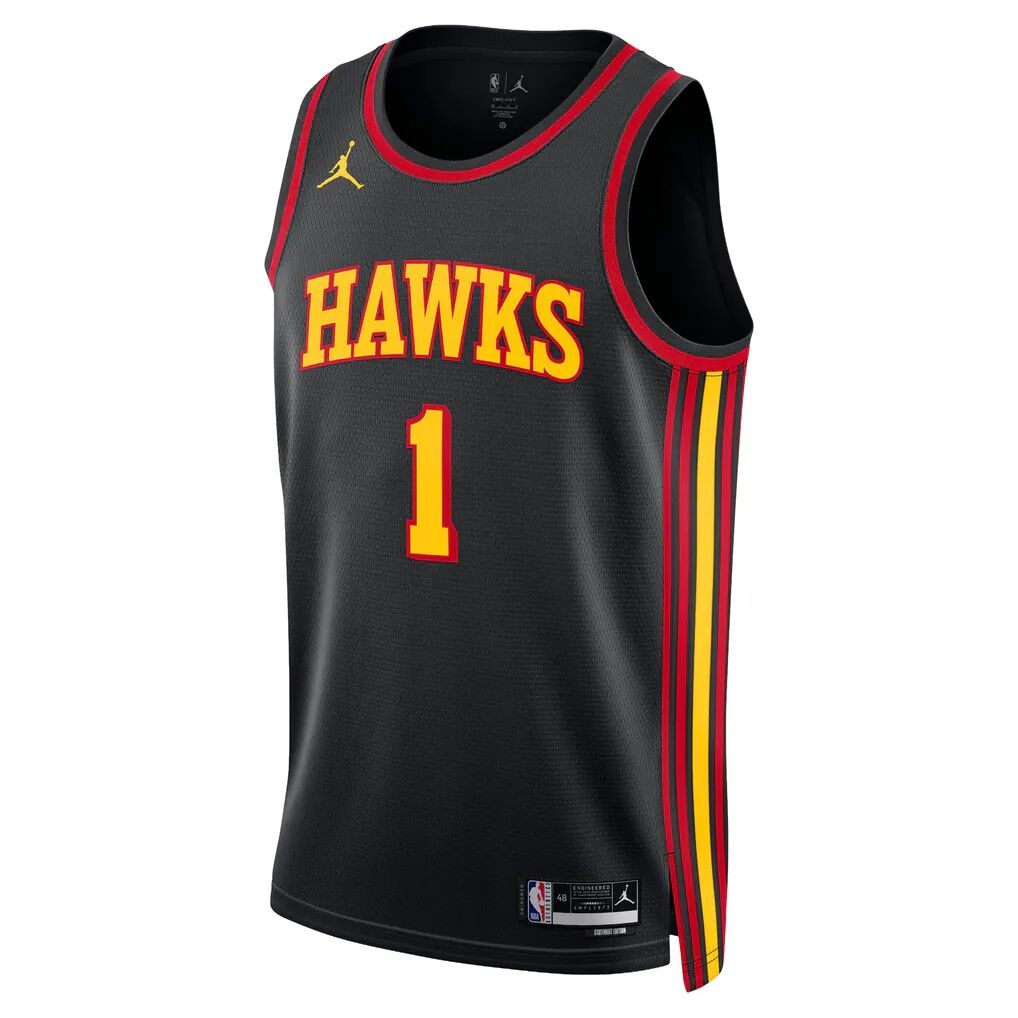 Jalen Johnson Atlanta Hawks Jordan Brand Unisex Swingman Jersey - Statement Edition