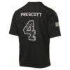 Dak Prescott Dallas Cowboys Nike Youth 2026 Salute to Service Game Jersey - Black - Detail View