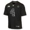 Dak Prescott Dallas Cowboys Nike Youth 2026 Salute to Service Game Jersey - Black - Side View