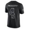Dak Prescott Dallas Cowboys Nike 2026 Salute to Service Stitched Limited Jersey - Black - Detail View