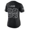 CeeDee Lamb Dallas Cowboys Nike Women's 2026 Salute to Service Stitched Limited Jersey - Black - Detail View