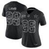 CeeDee Lamb Dallas Cowboys Nike Women's 2026 Salute to Service Stitched Limited Jersey - Black - Front View