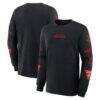 Houston Rockets Fashion7 Jump Higher Legacy Long Sleeve T-Shirt - Black - Back View