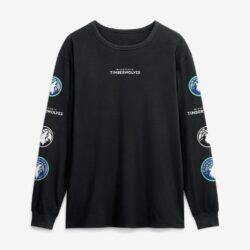 Minnesota Timberwolves Fashion7 Jump Higher Legacy Long Sleeve T-Shirt - Black - Front View