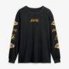 Los Angeles Lakers Fashion7 Jump Higher Legacy Long Sleeve T-Shirt - Black - Front View