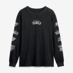 Oklahoma City Thunder Fashion7 Jump Higher Legacy Long Sleeve T-Shirt - Black - Front View