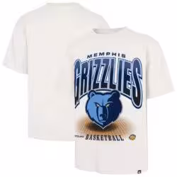 Memphis Grizzlies '47 Team Flex Foundation T-Shirt - Cream - Front View