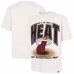Miami Heat '47 Team Flex Foundation T-Shirt - Cream - Front View