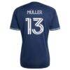 Thomas Müller Vancouver Whitecaps FC adidas 2026 The Coastal Jersey Replica Jersey - Blue - Detail View