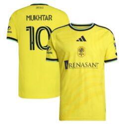 Hany Mukhtar Nashville SC adidas 2026 The Reverb Kit On-Field Authentic Patch Jersey - Yellow - Front View