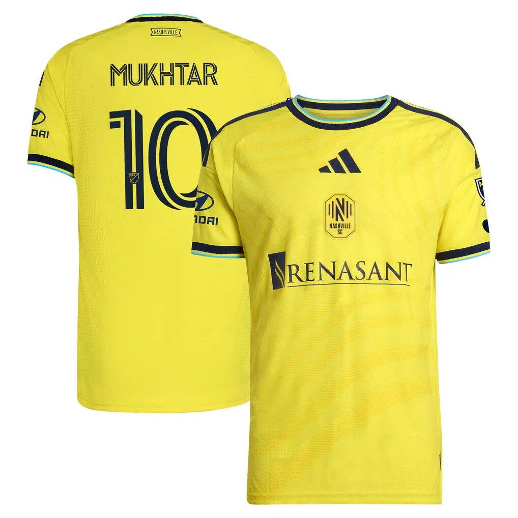 Hany Mukhtar Nashville SC adidas 2026 The Reverb Kit On-Field Authentic Patch Jersey
