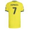 Cristian Espinoza Nashville SC adidas 2026 The Reverb Kit On-Field Authentic Patch Jersey - Yellow - Detail View