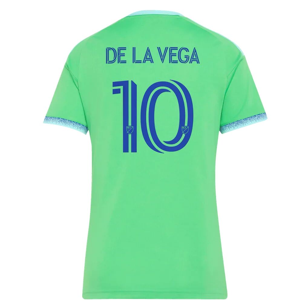Pedro de la Vega Seattle Sounders FC adidas Women's 2026 The Evergreen State Kit Replica Jersey - Rave Green