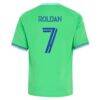 Cristian Roldan Seattle Sounders FC adidas Youth The Evergreen State Kit Replica Jersey - Rave Green - - Detail View