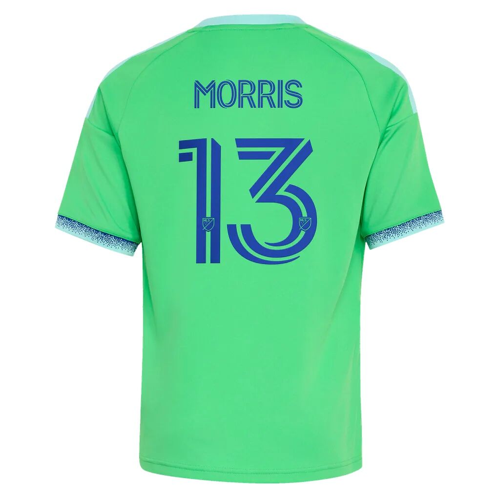 Jordan Morris Seattle Sounders FC adidas Youth The Evergreen State Kit Replica Jersey - Rave Green