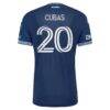 Andrés Cubas Vancouver Whitecaps FC adidas 2026 The Coastal Jersey On-Field Authentic Patch Jersey - Blue - Detail View