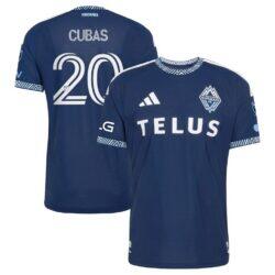 Andrés Cubas Vancouver Whitecaps FC adidas 2026 The Coastal Jersey On-Field Authentic Patch Jersey