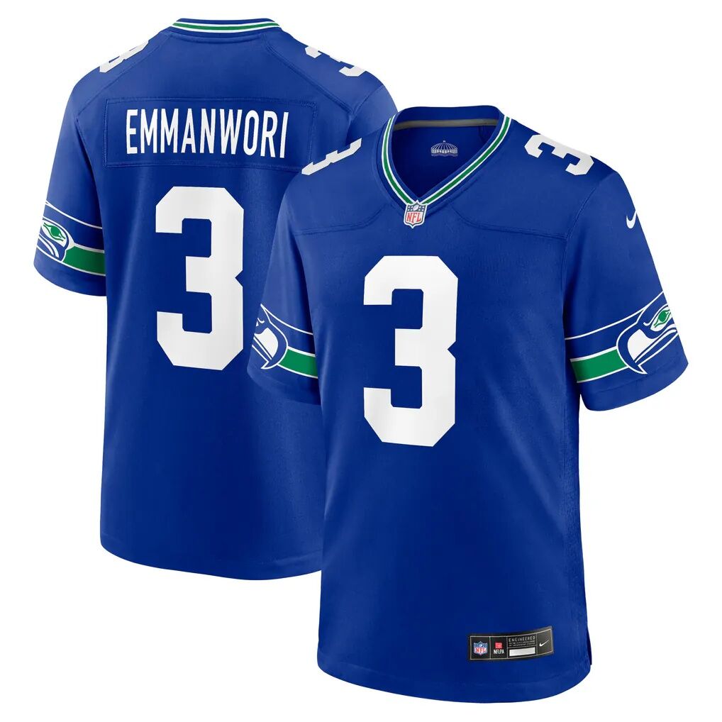 Nick Emmanwori Seattle Seahawks Nike Alternate Game Player Jersey - Royal