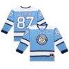 Sidney Crosby Pittsburgh Penguins Mitchell & Ness Big & Tall 2008/09 Captain Patch Power Play Jersey - Light Blue - Back View