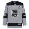 Anze Kopitar Los Angeles Kings Mitchell & Ness Big & Tall 2016/17 Captain Patch Power Play Jersey - Silver - Side View