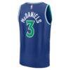 Jaden McDaniels Minnesota Timberwolves Fashion7 Fast Break Jersey - Blue - Detail View