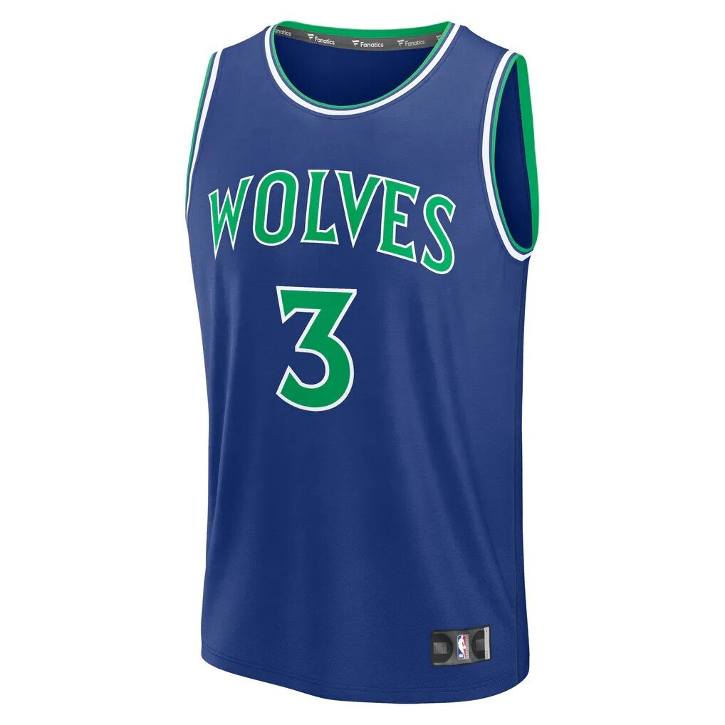 Jaden McDaniels Minnesota Timberwolves Fashion7 Fast Break Jersey - Icon Edition