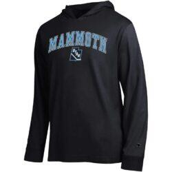 Utah Mammoth Champion All-Star Lightweight Hooded Long Sleeve T-Shirt - Black - Front View