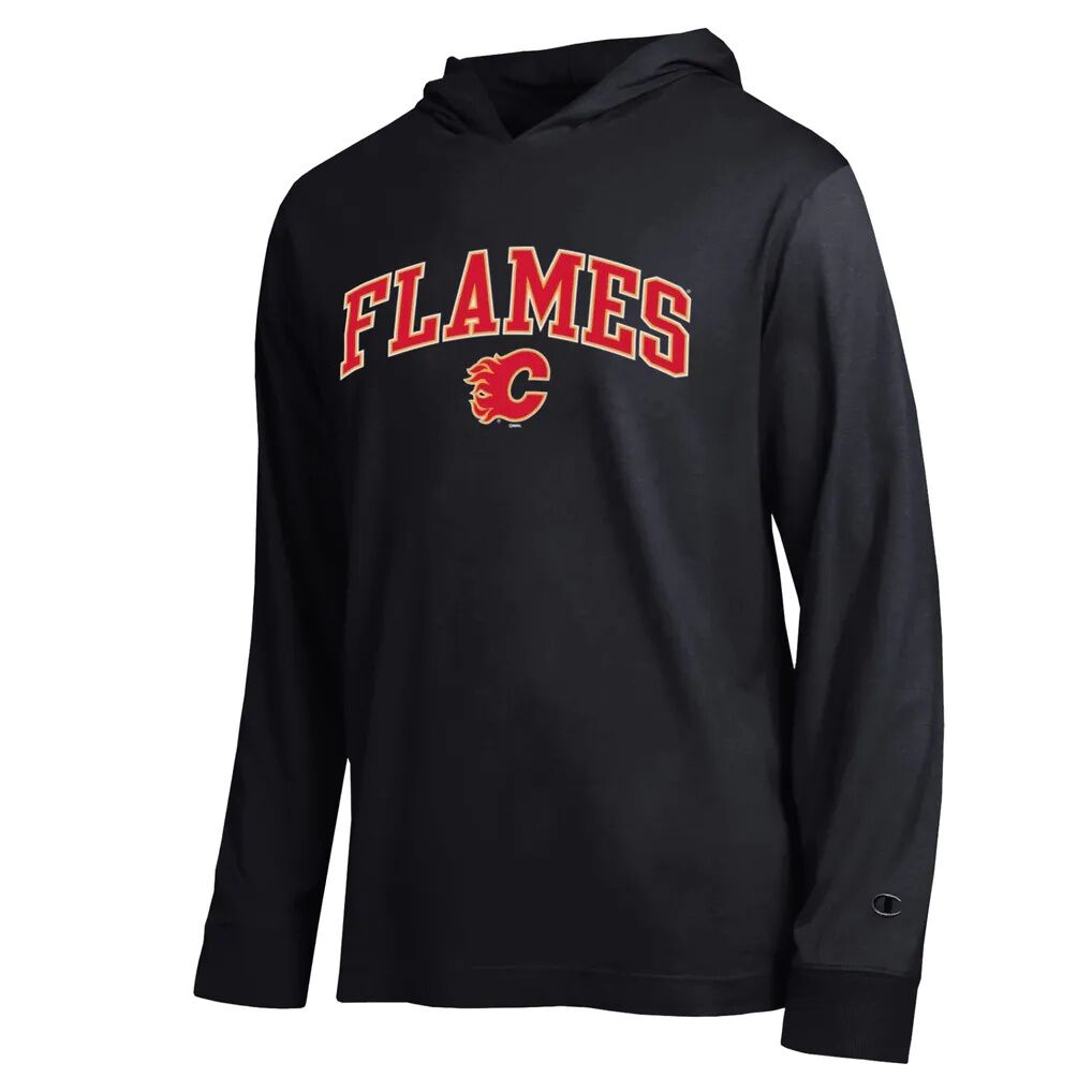 Calgary Flames Champion All-Star Lightweight Hooded Long Sleeve T-Shirt
