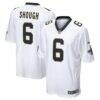 Nike Tyler Shough New Orleans Saints White Game Player Jersey - White - Front View