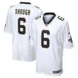 Nike Tyler Shough New Orleans Saints White Game Player Jersey - White - Front View