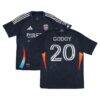 Anibal Godoy San Diego FC Autographed Fashion7 Authentic Match-Used #20 Navy Jersey from the 2025 MLS Season - - Front View