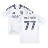 Alex Mighten San Diego FC Autographed Fashion7 Authentic Match-Used #77 White Jersey from the 2025 MLS Season - - Front View